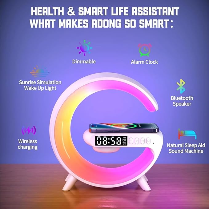 Lampe de table avec LED et Bluetooth
