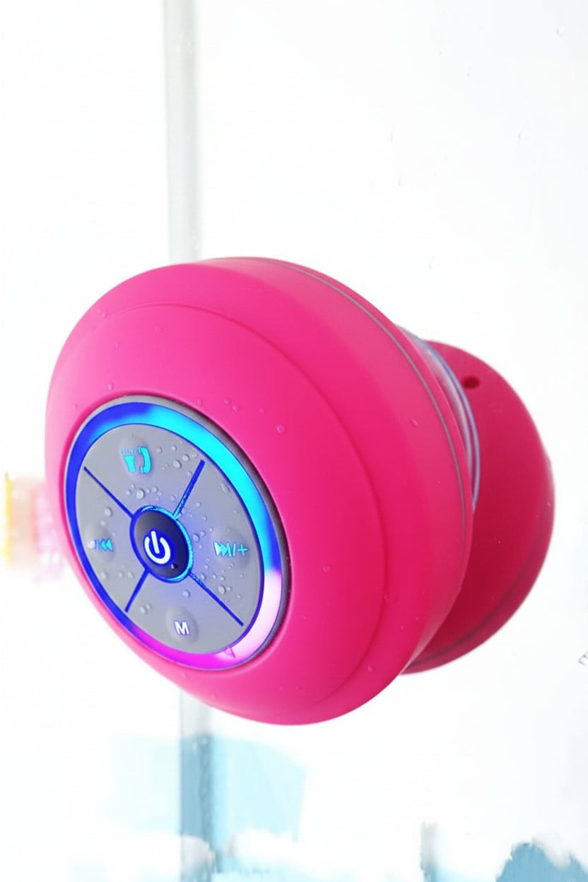 Enceinte de douche portable avec ventouse, sans fil, BT 5.0